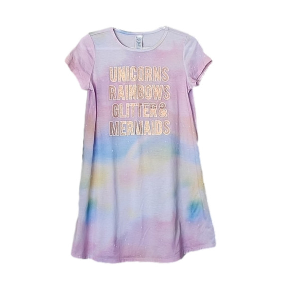 The Children's Place Other - The Children's place pink purple blue unicorn mermaid nightgown XXL 16